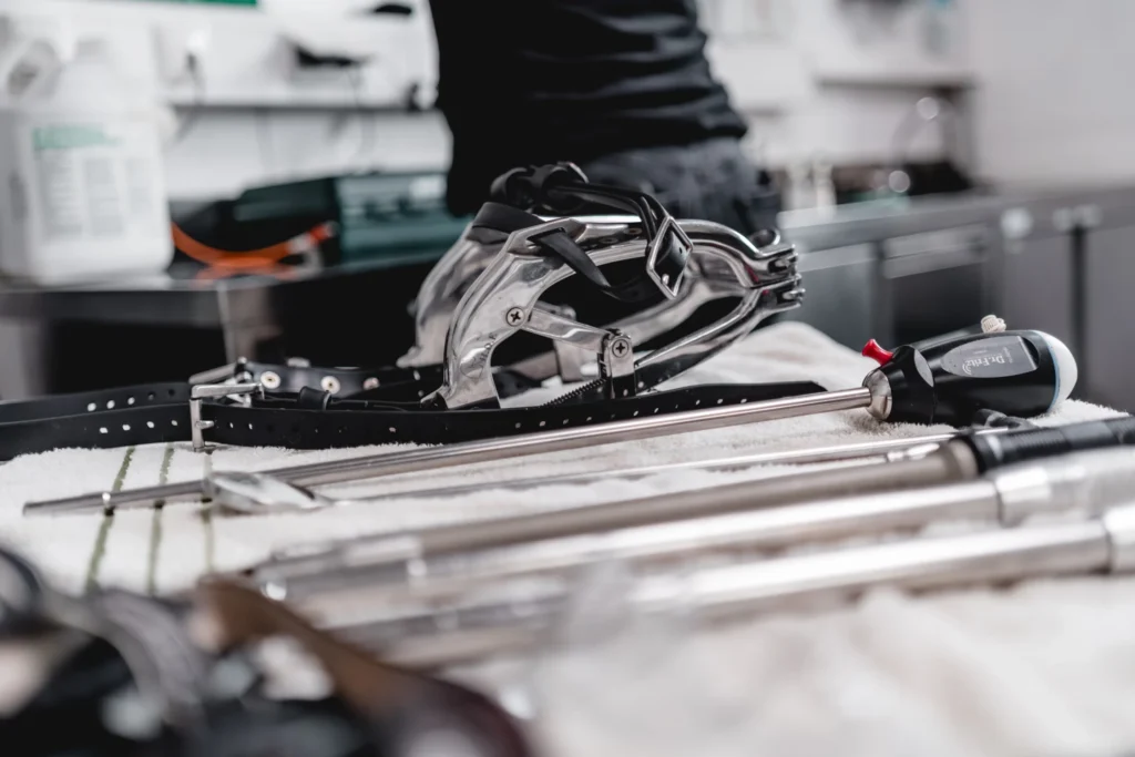 Moderne Geräte bei einer Tierärztin.